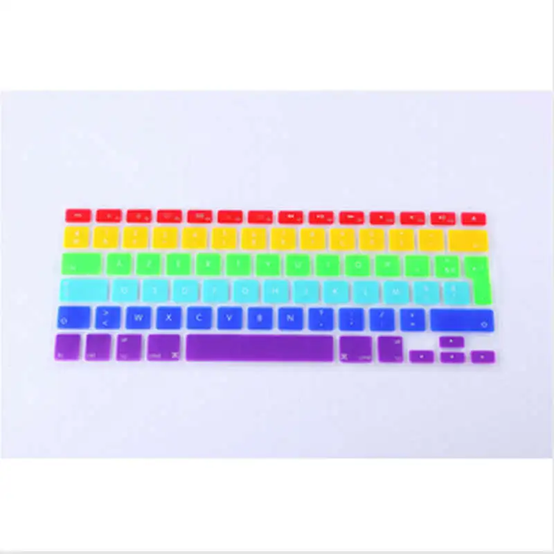 

Rainbow Clavier Fr French AZERTY Keyboard Cover Skin Film 20pcs For Macbook Pro 13" 15" 17" A1278 A1286 A1297 for Macbook Air 13