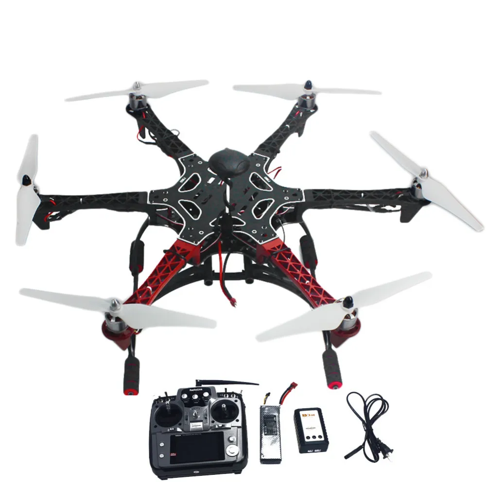 6-мост RC Самолеты Hexacopter вертолет RTF беспилотный с AT10 TX/RX 550 Рамки GPS apm2.8 Игровые джойстики Батарея f05114-aq