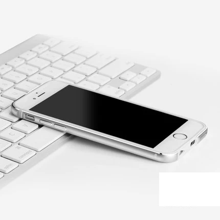 Серебристый Нео алюминий+ Резина мягкий бампер крышка для iphone 7 силиконовая рамка на iphone 7 SE 5 5S SE 6 6s 7 8 X Plus гибридные чехлы для телефонов - Цвет: Серебристый