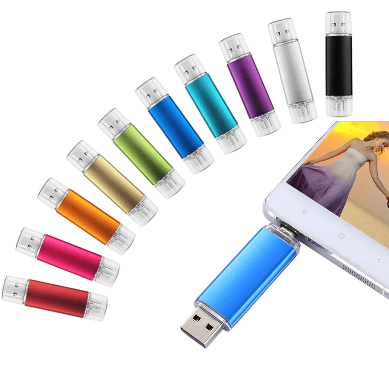 OTG USB флеш накопитель 8 ГБ/16 ГБ/32 ГБ/64 ГБ мини флешка 128 ГБ/256 карта памяти с