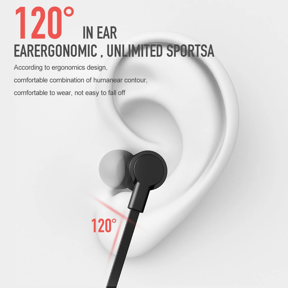 Шейные Bluetooth наушники спортивные беспроводные для Xiaomi iPhone стерео музыка Auriculares Fone