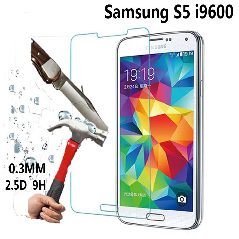 Закаленное стекло для Samsung S5 Защитная пленка экрана Galaxy i9600 G900 9H против царапин Neo