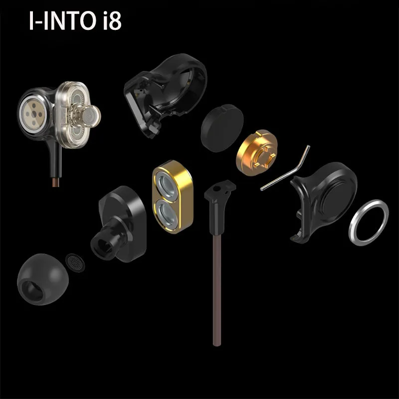 Оригинальные Hi Fi стереонаушники I INTO i8 3DD 6 drive 100% мм проводная гарнитура с