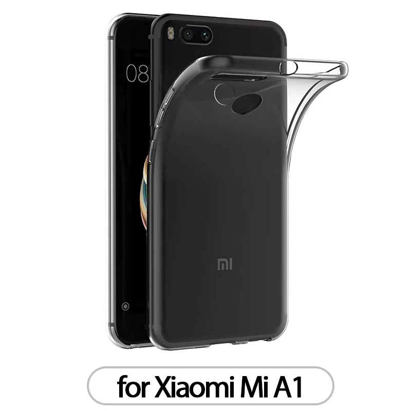 Чехол для Xiaomi mi A2 A2 Lite A1 mi A2 mi A1 TPU силиконовый прозрачный облегающий Бампер Мягкий чехол для Xiaomi mi 5X 6X mi 5X mi 6X задняя крышка - Цвет: for Xiaomi Mi A1