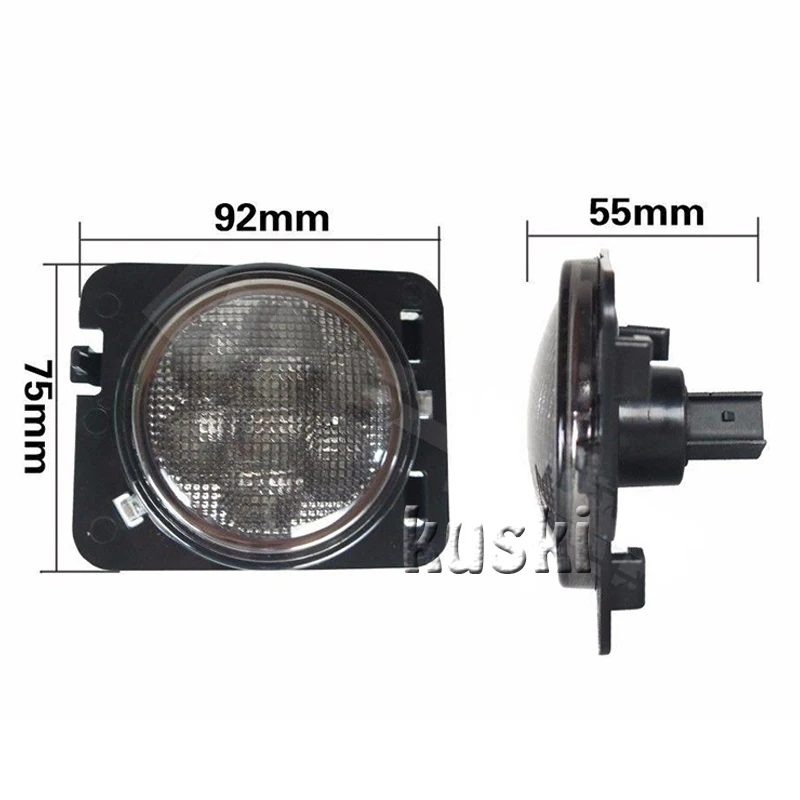 4 шт Черный светодиодный переднее крыло вспышек указатель поворота светильник