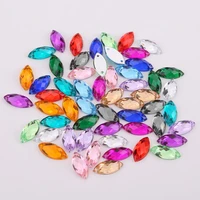 510mm715mm920mm sewing acrylic rhinestone horse eye flatback transparent crystal beads for diy clothes 17 colors choose