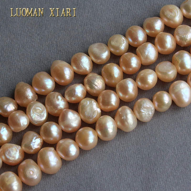 

Бусины LUOMAN XIARI из натурального жемчуга АА, материал для ожерелья, 8-9 мм, нить 14 дюймов