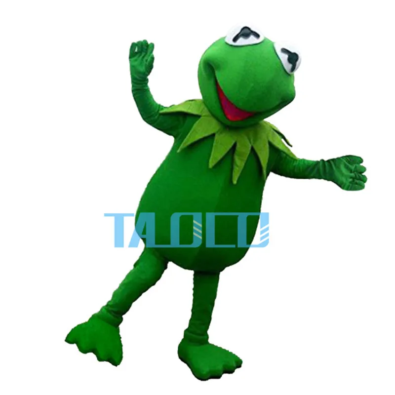 Хит продаж хит лягушка маскот костюм Kermit бесплатная доставка платье на Хэллоуин
