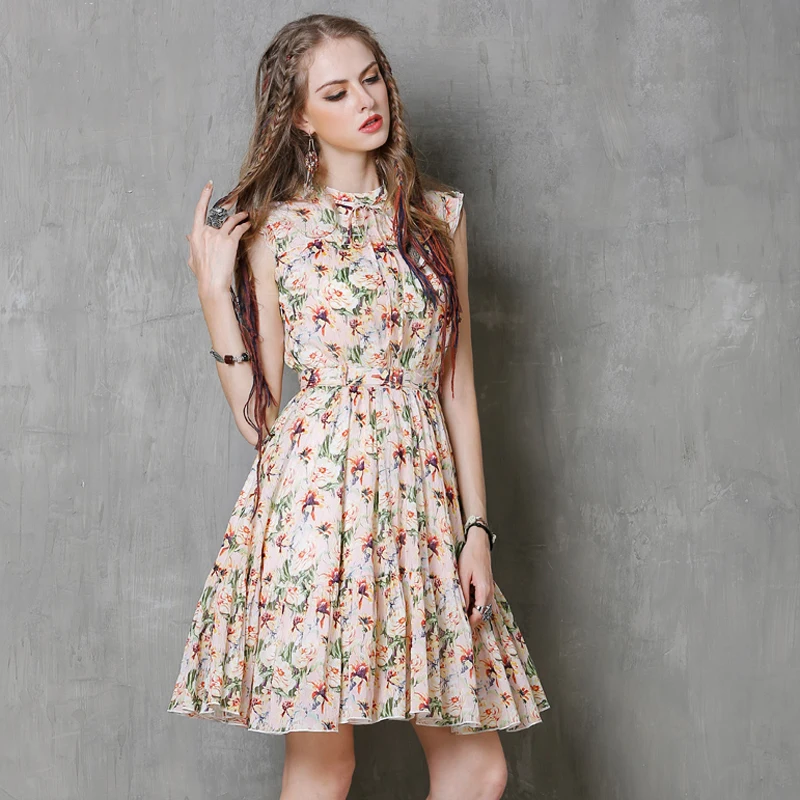 Vestidos Femininos 2017 Yuzi.may Boho новое летнее платье из хлопка и льна без рукавов с поясом