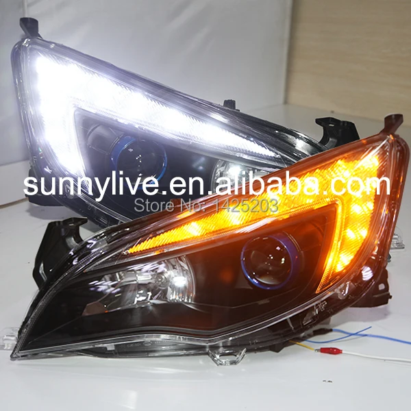 Для Excelle XT Opel Astra двойной цвет для Buick светодио дный фары передняя лампа 2010 2013 год