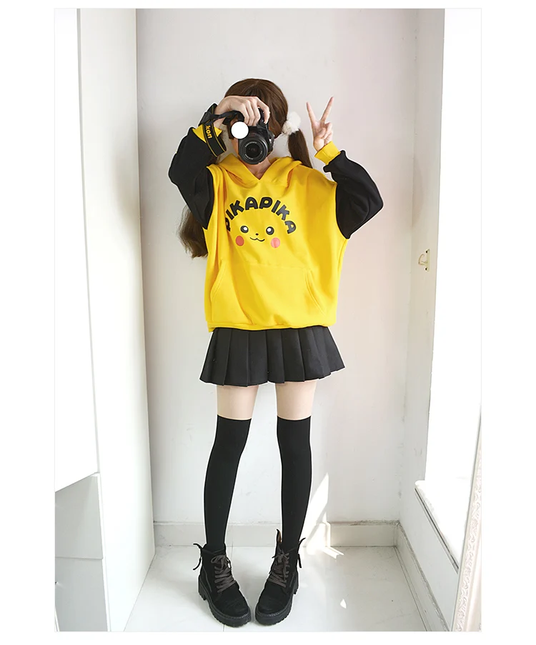 Для мужчин и женщин Аниме Покемон го карман худи в форме монстра Harajuku мужчин мультфильм 3d толстовки пуловеры Пикачу Топ