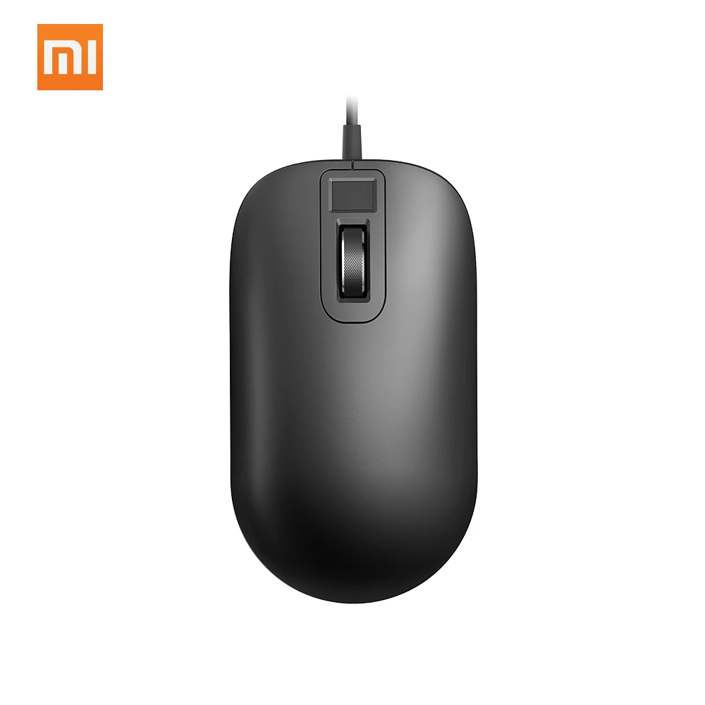 Xiaomi Jessis Идентификация отпечатков пальцев мышь USB интерфейс для Windows 8,1 поверхность ноутбука Настольный компьютер офис проводная мышь