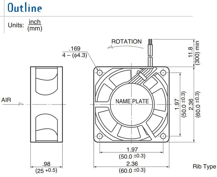 NMB-MAT Minebea 2410ML-05W-B60 6025 24 В 0.17A 6 см ABB Преобразователь частоты Вентилятор охлаждения