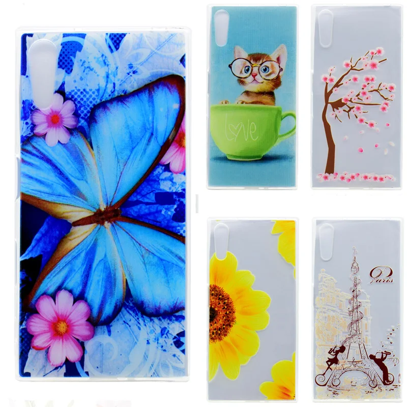 Для Fundas sony Xperia XZ чехол для милые кошки силикон Coque крышка X Z f8331 F8332