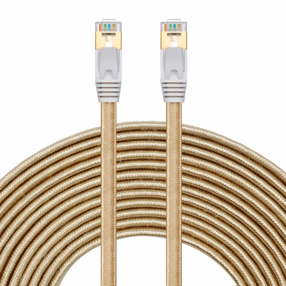 Экранированный сетевой Ethernet Кабель LNYUELEC Cat 7 RJ45 из чистой меди кабель Интернет 3