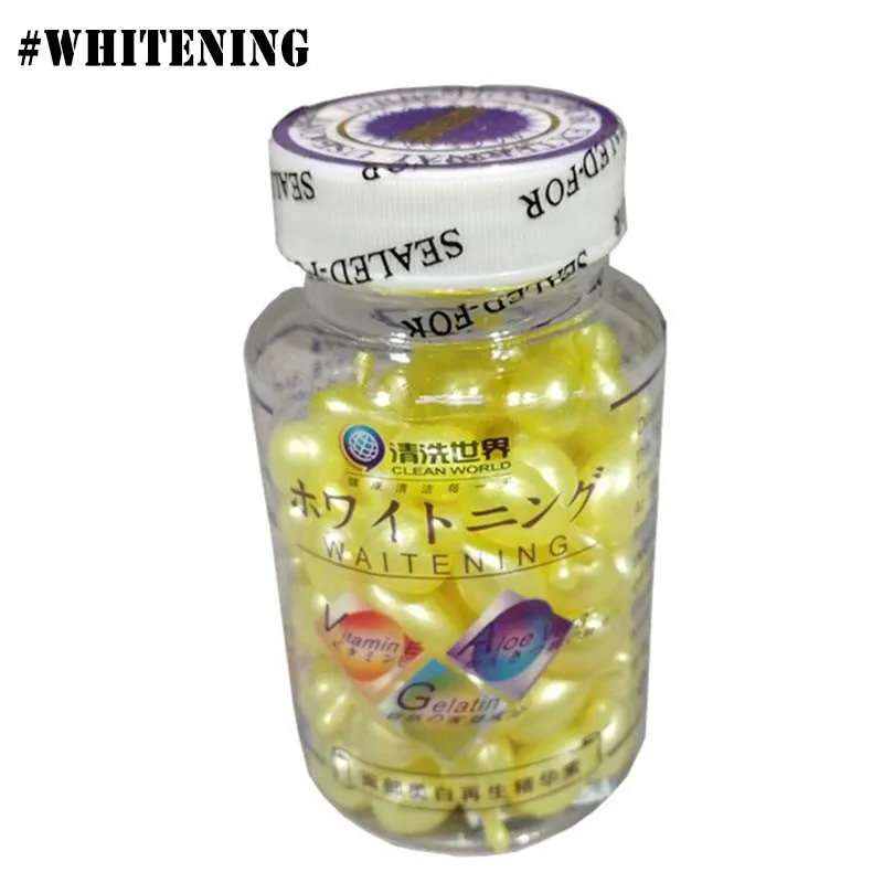 whitening 90 шт. Витамин Е экстракт крем для лица против морщин отбеливающий крем против старения увлажняющая эссенция для удаления морщин уход за лицом - Цвет: whitening
