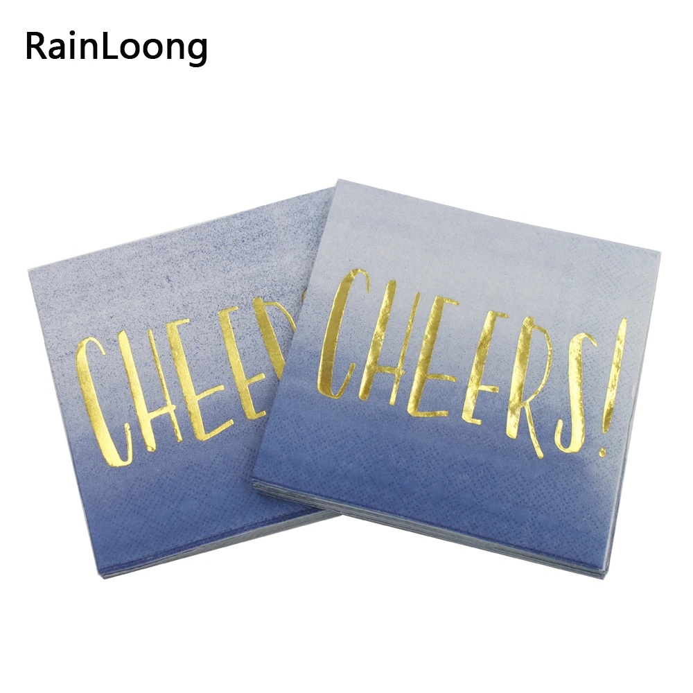 [RainLoong] 3plys салфетка из серебристой фольги для напитков упражнений фототкань 25 см *