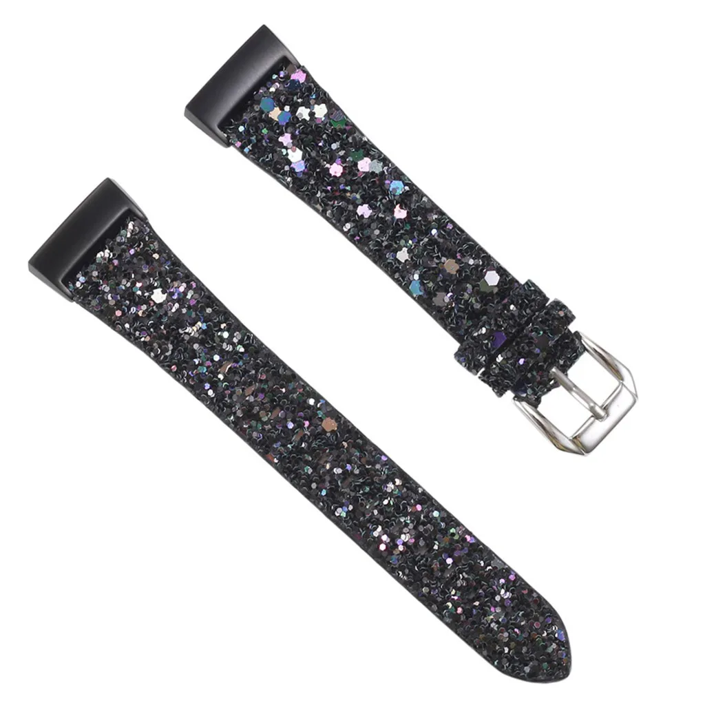 Кожаный браслет для браслета Fitbit Charge 2 ремешок замена вспышки на ремешок для Fitbit Charge3 625 - Цвет: Black