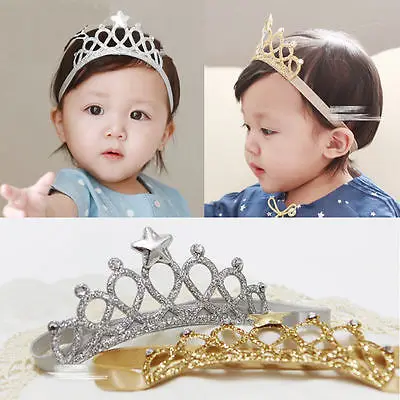 US STOCK Toddler Baby Kids Girls Princess Headbands Headwear Bow Crown Hair Accessories for baby girls | Детская одежда и обувь