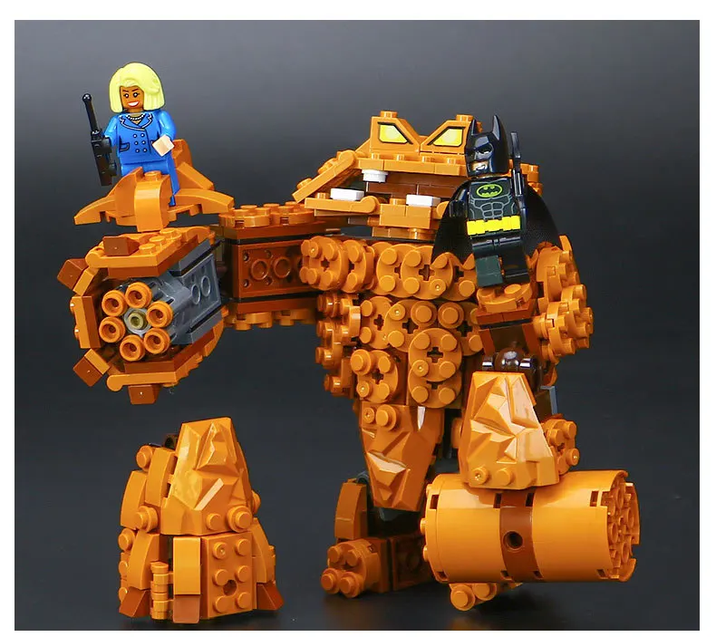 Nueva 07050 469 Unids Serie de Peliculas Batman ClayFace Splat Ataque La Roca Monstruo Juguetes los Ladrillos 70904|lepin batman|ladrillos juguetes |