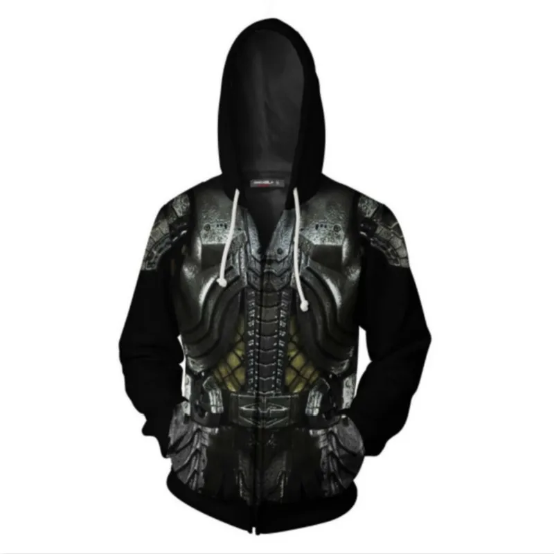 Толстовка с длинным рукавом Alien Vs Predator для мужчин и женщин повседневная толстовка