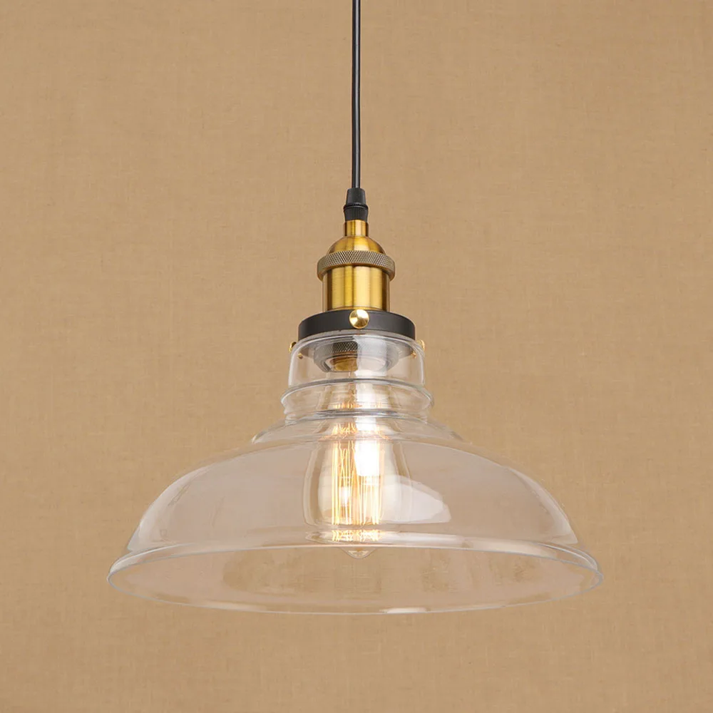 Винтажные стеклянные подвесные лампы в стиле лофт современные светодиодные