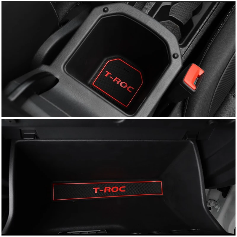 14 шт. для VW T-ROC T ROC TROC 2017 2018 автомобильные аксессуары коврик внутренних ворот