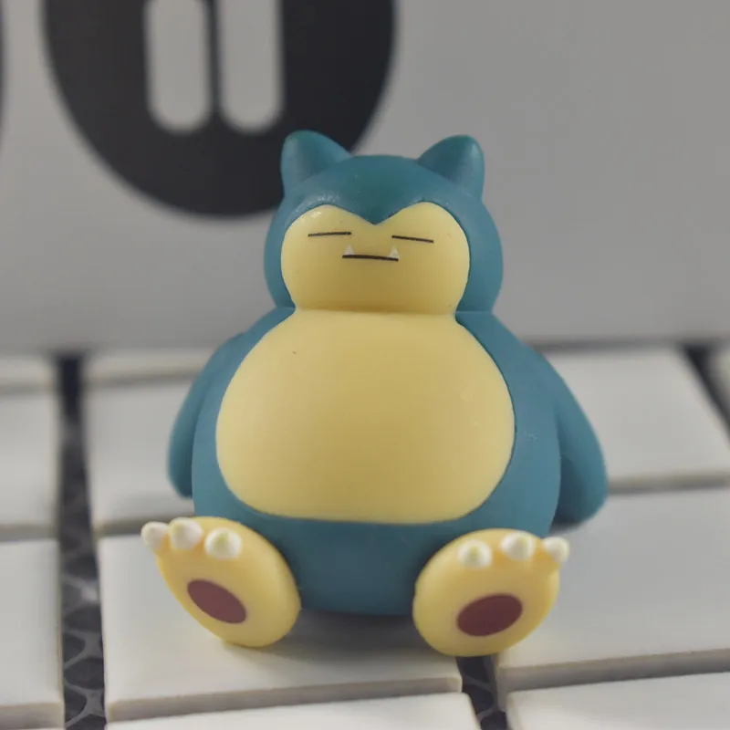 5 стилей Аниме мультфильм 4 см Snorlax фигурка милый мини ПВХ Коллекция модель