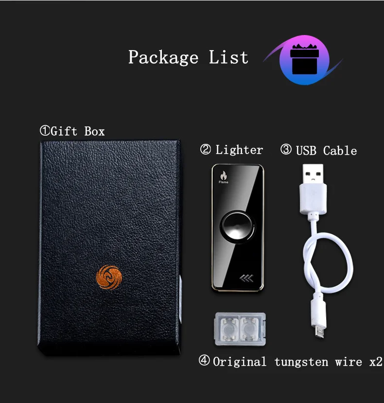 USB зарядка зажигалки без газа Зажигалка для сигар пальчиковая игрушка гироскоп