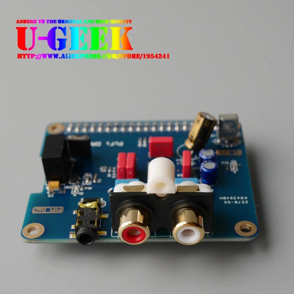 UGEEK HIFI DAC + Plus аудио модуль звуковой карты I2S интерфейс для Raspberry Pi 4B 3B 2B B A Zero | DIY ваш