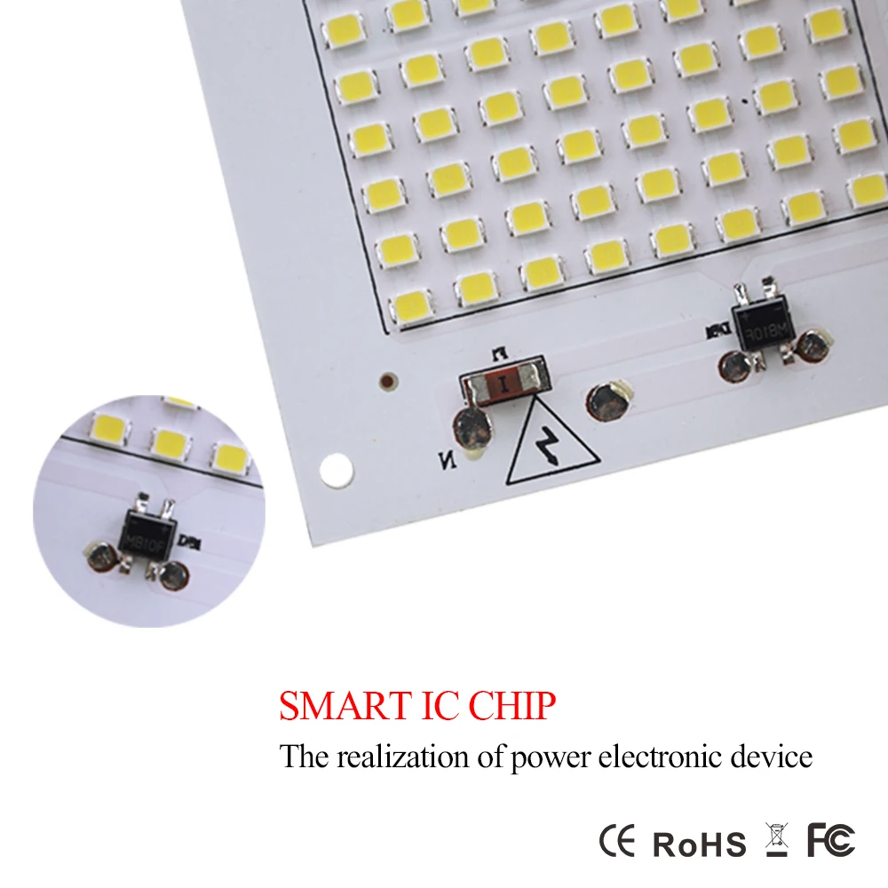 COB Светодиодная лампа точечный светильник SMD 5730 220 В 10 Вт 20 30 50 90 светодиодный