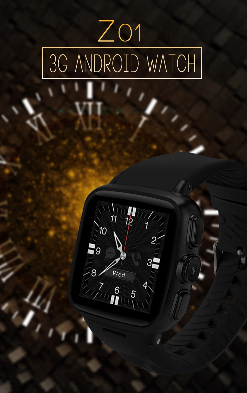 696 Z01 3g WCDMA Android система Смарт-часы фитнес-трекер сна Bluetooth gps телефон Smartwatch Push Message WiFi SIM Камера