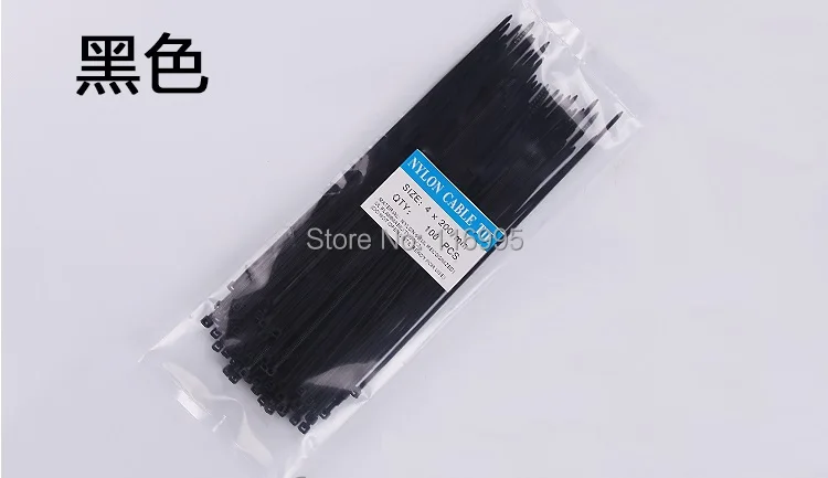 Бесплатная доставка 500 шт. самоблокирующиеся Нейлоновые кабельные стяжки/4*200 мм