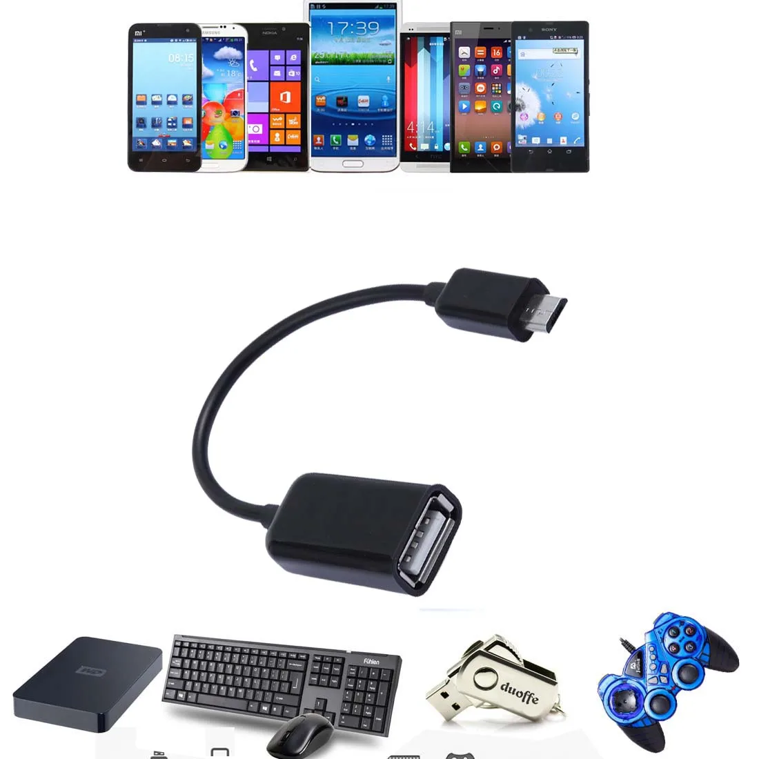 Кабель-адаптер USB OTG Для AGPtek Abot 7-дюймового детского планшета TK1 G TK1K TK1-2 Tablet Android 2 0