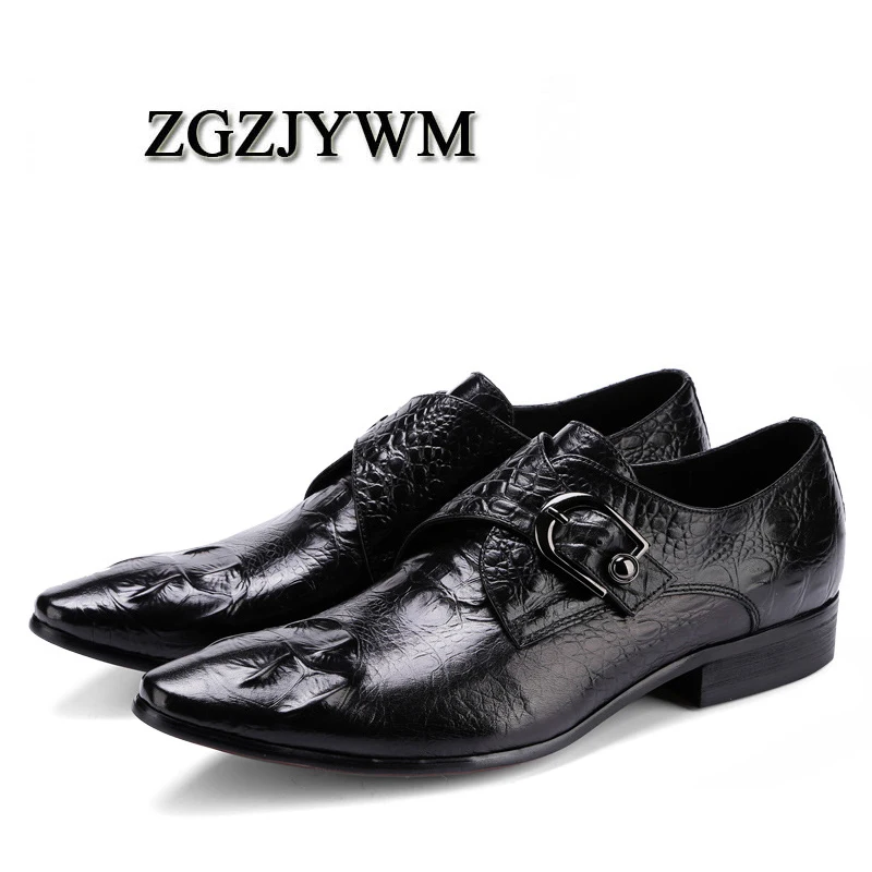 ZGZJYWM высококачественные весенние/осенние черные/красные туфли из натуральной