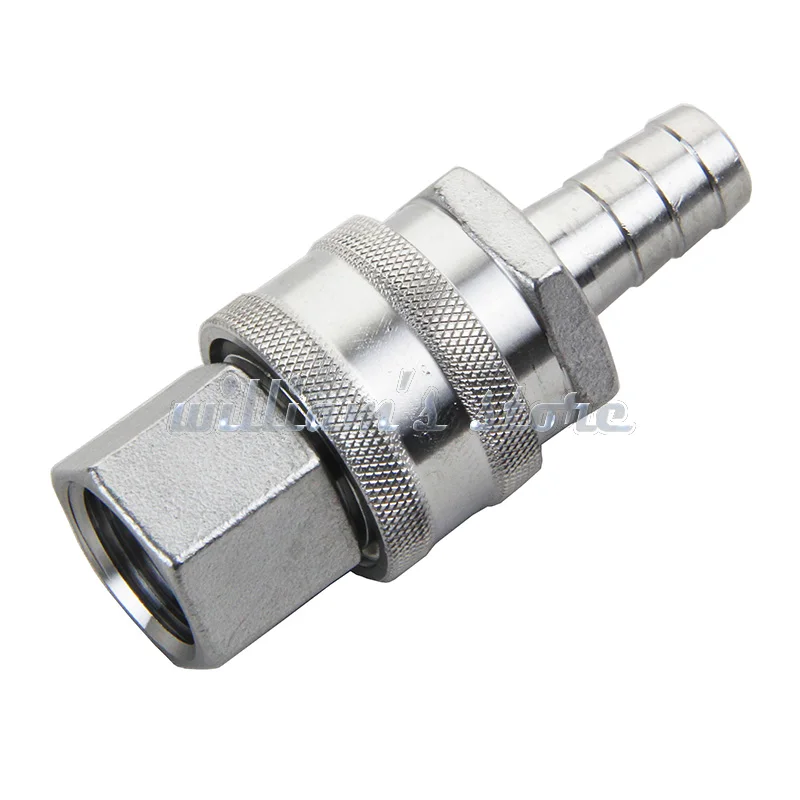 Набор быстрого отключения из нержавеющей стали 1/2 &quotБарб Женский и 1/2&quot FNPT