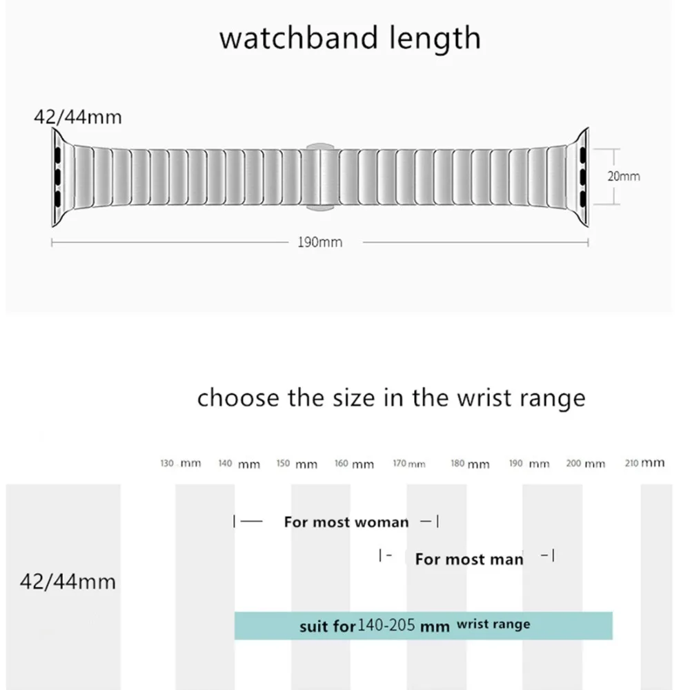 Ремешок OSRUI для Apple watch ремешок часов 4 44 42 мм Бабочка iwatch 3/2/1 40 мм/38 браслет из