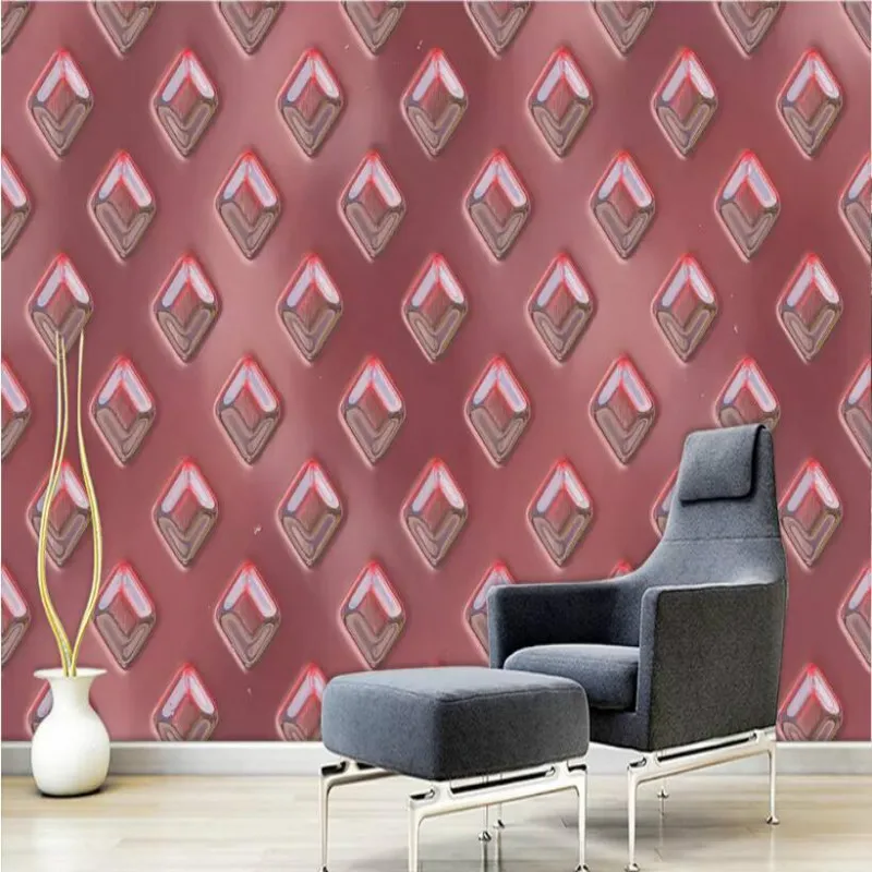 Абстрактные 3D обои с металлической текстурой для гостиной дома современные