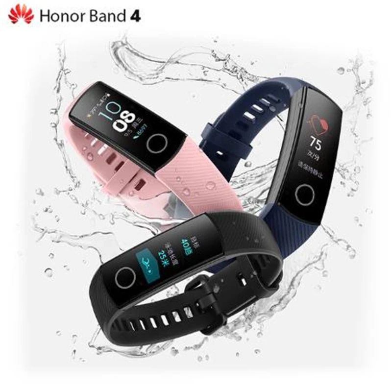 Фитнес-трекер Huawei Honor Band 4/бег смарт-браслет активно-матричные осид цвет 0 95