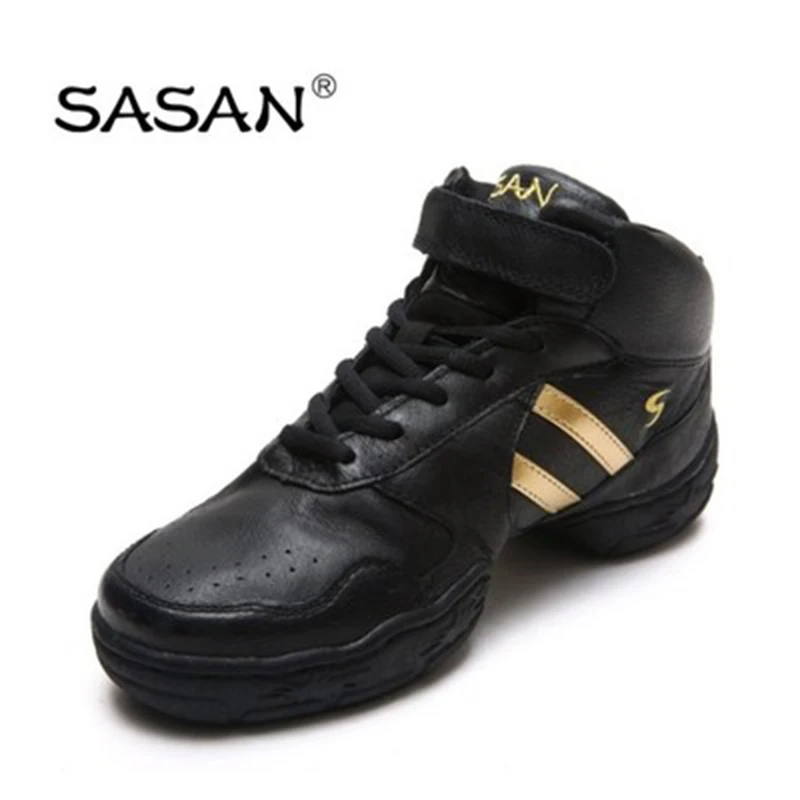 Sneakers Modern Jazz Dance Shoes Woman SASAN 8813 Women Shoes High grade Pigskin Material Breathable Odorization HEEL 4CM TPR