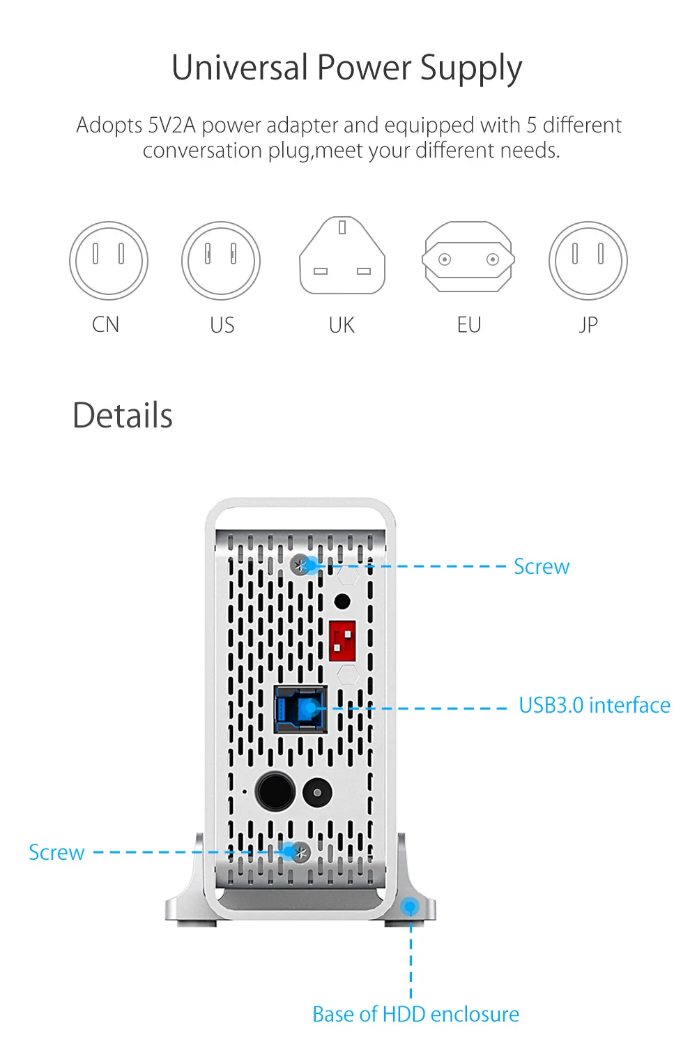 Yottamaster высококлассная док-станция для HDD Dual-bay 2,5 дюймов USB3.0 to SATA3.0 внешний HDD чехол 8 ТБ поддержка Raid 0/1/SPAN