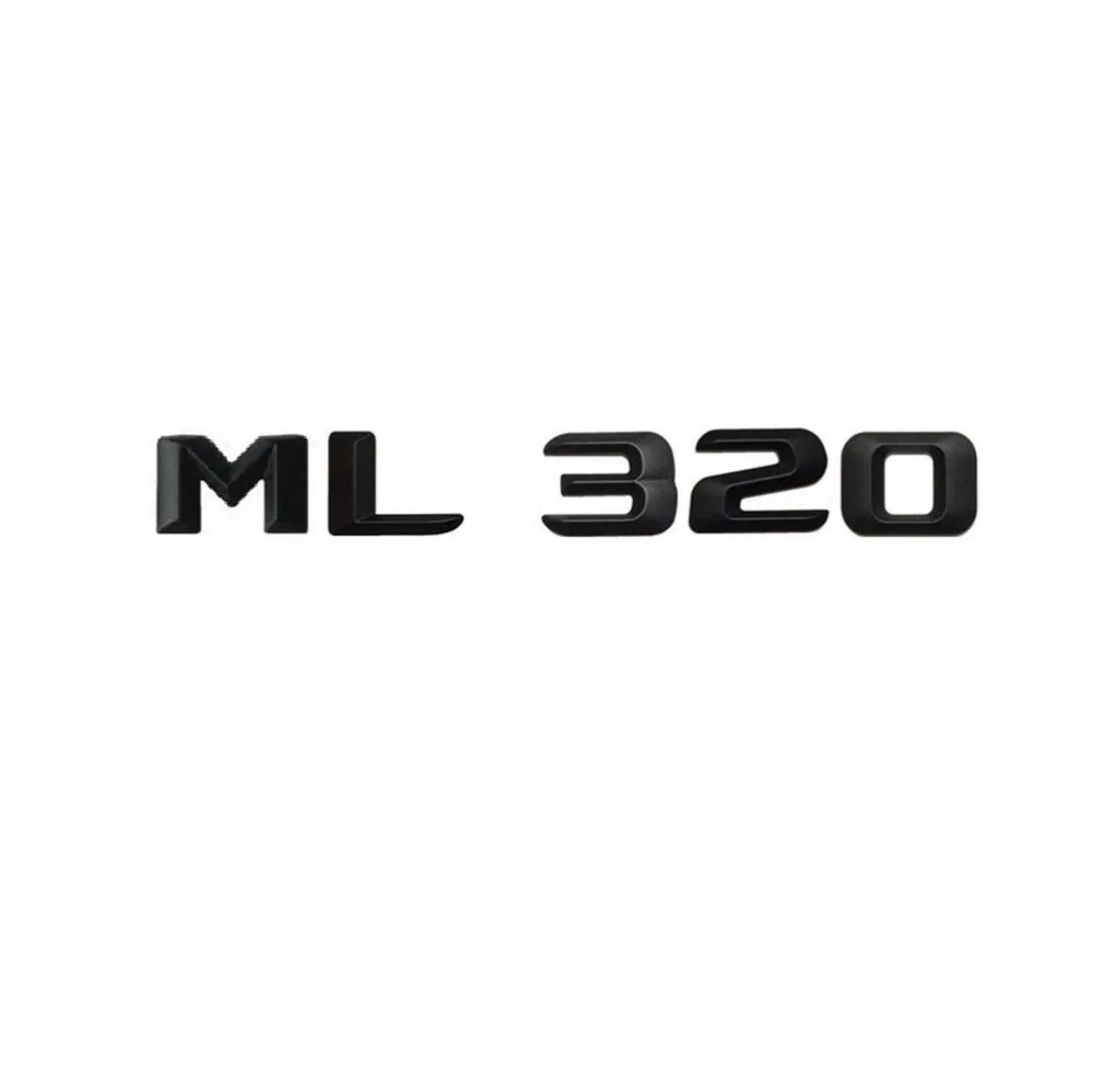 

Matt Black " ML 320 " Car Trunk Rear Letters Word Badge Emblem Letter Decal Sticker for Mercedes Benz ML Class ML320