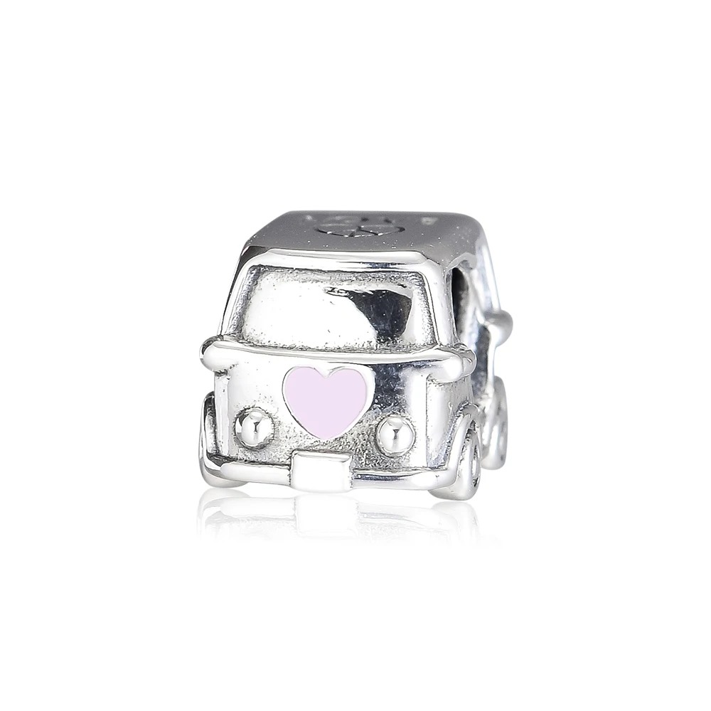 Подходит для Pandora Бусы Браслеты Camper Van Подвески 100% Оригинальные 925 пробы