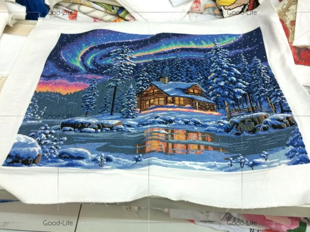 Набор для вышивки крестиком TC80 комплект домашнего декора без рамки