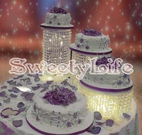 3pcsset 11 8 13 8 big cake holder combination birthday home decoration crystal transparent acrylic cake stand