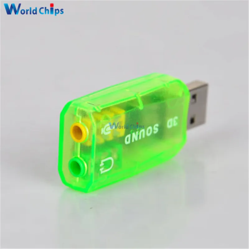 Чипсет CM108 USB 2 0 в 3D адаптер для звуковой карты виртуальная Звуковая дорожка 5 1 CH |