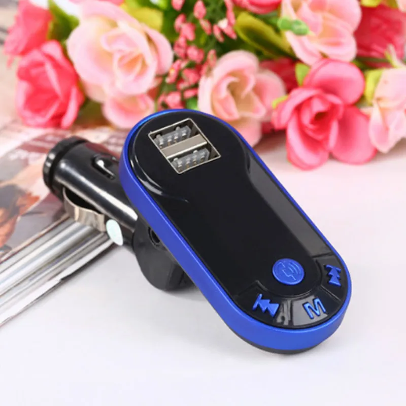 blue Mp3 автомобильный комплект музыка Handsfree USB TF SD Пульт дистанционного управления fm-передатчик автозапчасти зарядное устройство адаптер плеер Bluetooth беспроводной Автомобильный Mp3 плеер - Формат цифровых медиаданных: blue