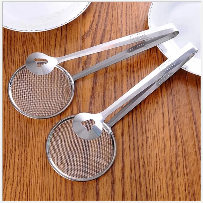 1 шт. нержавеющая сталь жареная еда Черпак для масла сливной фильтр папка