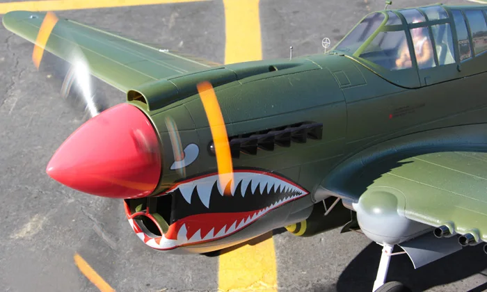 Большой масштаб Пены rc Самолеты P40 ARF Warhawk
