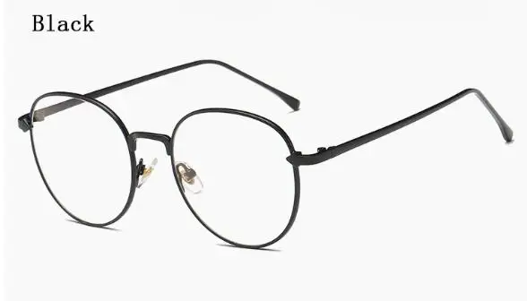 5 New Vintage Women's Blue light blocking Glasses Men's Round Computer Gaming Eyeglasses Metal Frame Anti Blue Ray 5 Color L3 - Цвет оправы: 5